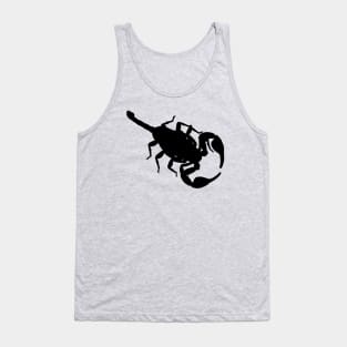 Scorpion Dark Outline Drawing Tank Top